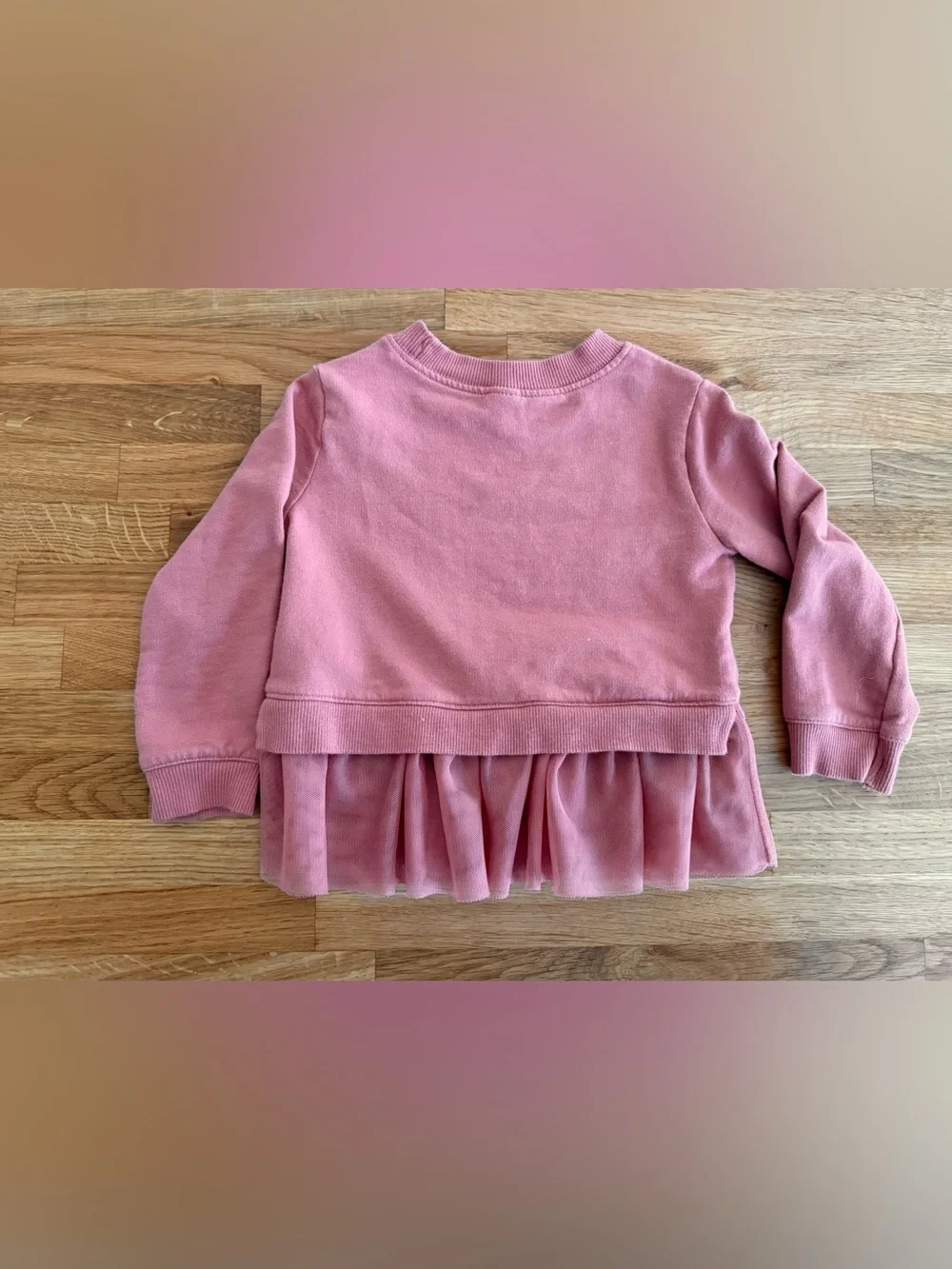 Carter's Pink Tulle-Hem Pullover and butterfly Grey sweater 18 M